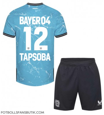 Bayer Leverkusen Edmond Tapsoba #12 Replika Tredje Tröja Barn 2023-24 Kortärmad (+ Korta byxor)